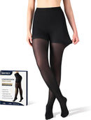 Medical Compression Pantyhose for Women & Men 15–20 mmHg – High-Stretch Support Hose for Swelling & Circulation | Medium | Black — 1