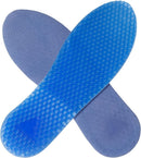 1Pair Blue Silicone Gel Reusable Honeycomb Full Length Non Slip Comfort Sports Insole Air Cushion Damping Shoe Pad Cushion Shoe Inserts for Men Women (L:11.4in) - S:9.8in — 1