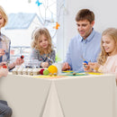 12Pcs Beige Tablecloths for Rectangle Tables,Disposable Plastic Ivory Table Cloth,Waterproof Cream Table Cover for Birthdays Weddings Anniversary Party Decorations,54 x 108 Inch | 12 Pack — 6