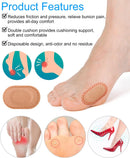 36Pcs Bunion Pain Relief Pads to Wear with Shoes, Self-Adhesive Bunion Protector Pad Corn Cushions for Women Men to Reduce Friction and Pressure — 2