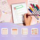 36Pcs Journal Stencils, Planner Stencils for Journaling Scrapbook Notebook | White — 5