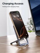 JSAUX Fold-Flat Cell Phone Stand, Adjustable Desk Holder-Gray photo 3