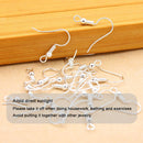 925 Sterling Silver Earring Hooks 150 PCS/75 Pairs,Ear Wires Fish Hooks — 6
