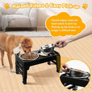 COMESOON Elevated Dog Bowls for Small Medium Dogs, 3 Height Adjustable Raised…