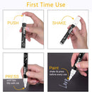 Timart 8 Pack White Chalk Markers, 6mm Liquid Chalk Markers | White 6mm Reversible Tip — 6