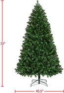 Yaheetech 6ft Pre-lit Christmas Tree with 300 Warm White Lights, Green — 4