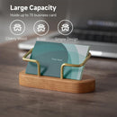 muso wood Cherry Business Card Holder for Desk, 1 Pack — 2