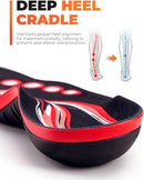 Insoles Men, Plantar Fasciitis Relief Arch Support, Men 7-8.5/Women 8-9.5 - Footprint Red-1 Pair — 3