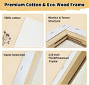 10-Pack 12x16 Stretched Canvas 100% Cotton Triple Primed for Acrylic & Oil | 10PK - 12"x16" — 2