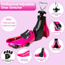 Shoe Stretcher Men and Women, Adjustable Boot Stretcher for Women Shoe Tree For Wide Feet, Shoe Expander | red | 2 — 3