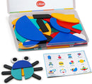 LiKee Wooden Shape Puzzle, 36 Blocks& 1 Booklet, Montessori Toy for Kids 3+ — 1