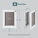 Baboni Dog Door for Door,3-Flap,Durable Plastic Frame,Medium — 4