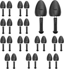 Shoe Trees for Sneakers Shaper Plastic Men Shoe Stretcher Shape Boot Holder Prevent Creasing | black | 12 — 1