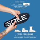 SOLE Active Thick Insoles - Custom Moldable, Multiple Sizes - Met Pads — 7
