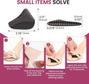 Anti Slip Foot Pads for High Heels - Heel Slip Stopper with Strong Adhesive Toe Grips, Slip Resistant Honeycomb Grip Stops Feet from Sliding Forward in Stiletto, Pumps & Slingbacks (12 Pairs) - Black | 12 Pairs — 7