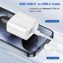 2Pack Type C to Type C Fast Charging Cord 6ft for Apple iPhone 17/16/15 4