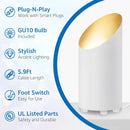 SUNVIE 2 Pack Uplighting Indoor Floor Can Light, 5W Up Lights with 2700K LED GU10 Bulbs, Uplights Floor Spot Lights… — 2