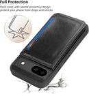 iCoverCase Compatible with Google Pixel 8a Case with Card Holder, Wallet Phone Case for Women Men [RFID Blocking] PU Leather Protective Wallet Case for Pixel 8a (Black) — 8
