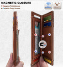 BULLIANT Magnetic Slim Leather Pocket Wallet Money Clip For Men 12Cards - Alaska Leather - Brick Brown — 3