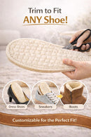 Biotech Care 100% Pure Wool Insoles for Men & Women – Warm Felt Shoe Inserts for Winter Boots & Work Shoes | Soft Comfort Cut-to-Size Foot Pads for Standing All Day | Odor-Resistant & Breathable — 6