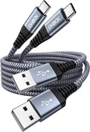 USB to USB C Cable 60W Fast Charging [2 Pack 6FT], USB A to USB C Cable for 1