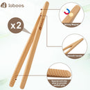 Magnetic Classic Bamboo Toast Tongs - Wood Cooking Tong,Ideal for Toaster,Fruits, Bread & Pickles, Kitchen Utensil… — 4