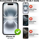 ACANDYA for iPhone 16 Case Wallet with Credit Card Holder Clear Transparent — 2