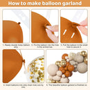 Amandir 153pcs Burnt Orange Balloon Garland Arch Kit Different Sizes — 3