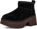 UGG Women's Classic Ultra Mini New Heights – Black — 1
