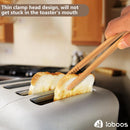 Magnetic Classic Bamboo Toast Tongs - Wood Cooking Tong,Ideal for Toaster,Fruits, Bread & Pickles, Kitchen Utensil… — 2