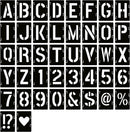 YEAJON 2 Inch Letter Stencils Symbol Numbers Craft Stencils, 42 Pcs Reusable Alphabet Templates Interlocking Stencil Kit for Painting on Wood, Wall, Fabric, Rock, Chalkboard, Sign, DIY Art Projects — 1