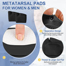 1 Pair Metatarsal Pads for Women & Men, Gel Ball of Foot Cushions for Morton's Neuroma & Metatarsalgia Pain Relief – Non-Slip Foot Pads for Walking, Running, Standing (Black, L) 3