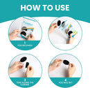 Promifun Moleskin Strips with Adhesive Blister Prevention Pads 48Pcs,Black | 48 Sheets (Pack of 1) — 5