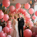 134Pcs Dusty Pink Balloons Different Sizes 5 10 12 18 Inch Retro Pink Latex Balloon for Birthday Wedding Baby Shower. — 6