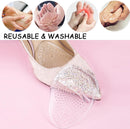 Metatarsal Pads Ball of Foot Cushions 4Pairs/8 Pack Gel Ball Feet Pads Mortons Neuroma Callus Foot Pain Relief Bunion Forefoot Support for Women Men (Clear) 5