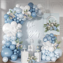 Dusty Blue Balloon Arch Kit Light Blue White Balloon Garland Kit — 1