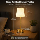 Rechargeable Cordless Table Lamp, Nightstand to End Table,Gold,1 Pack — 7