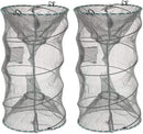 Fishing Bait Trap,2 Packs Crab Trap Minnow Trap Crawfish Trap Lobster Shrimp Collapsible Cast Net Fishing Nets Portable Folded Fishing Accessories,12.6X20.1inches — 1