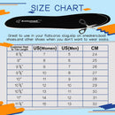 Girl's Insoles for Crocs Ultra-Thin Comfort Shoe Inserts for Garden Clogs, Sockless Barefoot Iiners for Gargen, Nurse, Water Shoes Replacement Washable Pad Black Size 3 /EU36 - 2 Pairs Black — 6