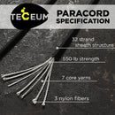 Paracord Rope 550 lb 4mm – Parachute Cord – Utility Camping Rope — 2