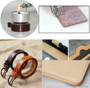 Jmuiiu Leather Groover Tool, 7 in 1 Pro Adjustable Stitching Groover | Red-brown — 7