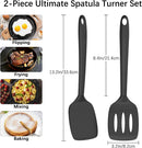 Coukre 2 Pack Silicone Spatula Set,High Heat Resistant, BPA-Free — 6