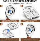 Foot Care Pedicure Callus Shaver Hard Skin Remover Wood Handle 10 Blades — 4