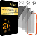 Ailun Privacy Screen Protector+Camera Lens Protector for iPhone 16 Pro Max photo 1