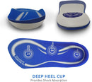 Comfort Zone Tri-Balance 3/4-Length Gel Insoles for Men, 8-12, 3-Pack — 8