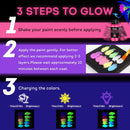 ABEIER Glow in the Dark Acrylic Paint Set, 10 x 2 oz, Blacklight | 20 Fl Oz (Pack of 1) — 3