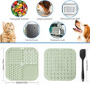 Licking Mat for Dogs & Cats with Suction Cups, 1 Pack Square Dog Slow Feeder Lick Pat for Anxiety Relief & Boredom, Dog Toys to Keep Them Busy, Pets Grooming Bathing Training Mat — 2