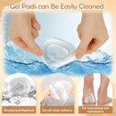 Shynek 10 Pack Metatarsal Pads for Foot Ball of Foot Cushions for Heel, Soft Gel Self Adhesive Foot Pad Insoles Forefoot and Sole Support, Pain Lessen Metatarsalgia Morton's Neuroma for Women and Men - White-10pack — 5