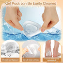 Shynek 10 Pack Metatarsal Pads for Foot Ball of Foot Cushions for Heel, Soft Gel Self Adhesive Foot Pad Insoles Forefoot and Sole Support, Pain Lessen Metatarsalgia Morton's Neuroma for Women and Men 5