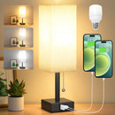 Small Bedside Table Lamp for Bedroom - Desk Lamp For Nightstand, USB C+A — 1